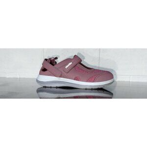 FitVille FlexiWalk Mary Jane Womens Diabetic Sandals Size 9 WIDE Burgundy